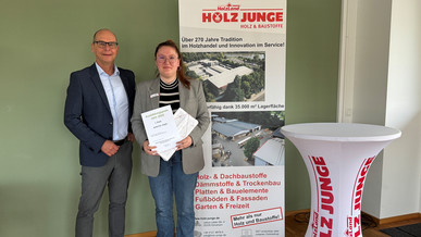Ausgezeichnet: Azubi Holz Junge