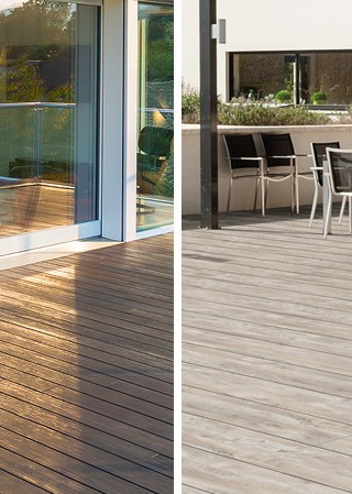 Sortiment Terrassendielen WPC und Holz